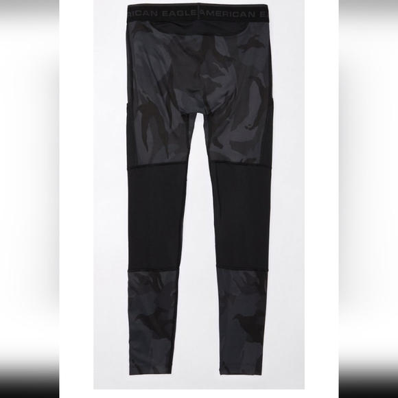 Mens American Eagle 24/7 Printed Active Leggings - Picture 2 of 6